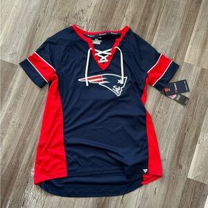 NWT Fanatics Patriots Edelman top